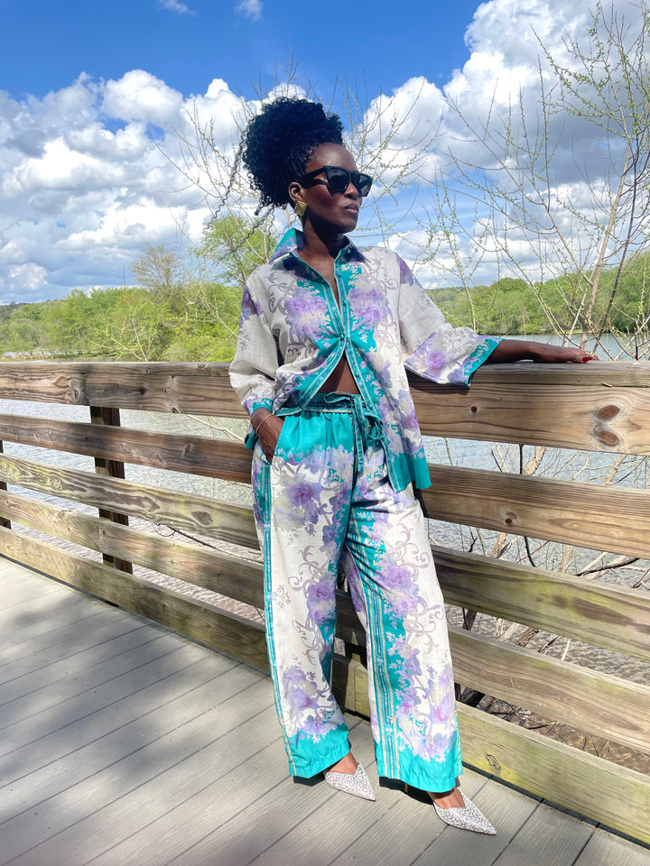 YOMI + Calendula Aqua Floral Set