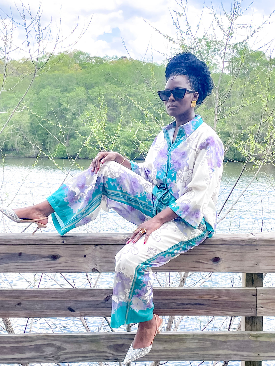 YOMI + Calendula Aqua Floral Set