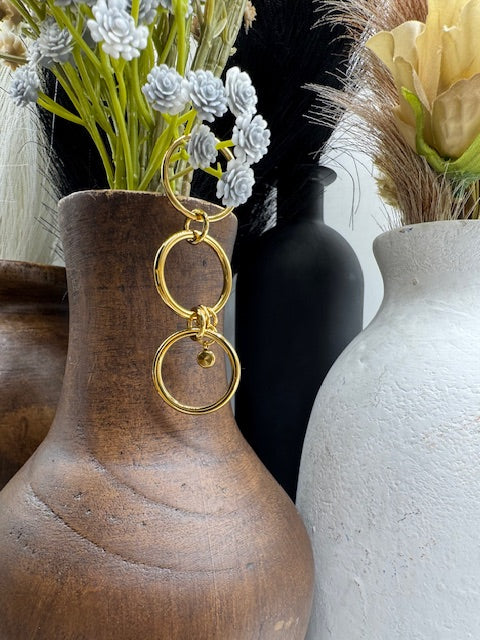 Stack Ring with Drop Pave